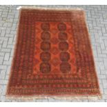 3 assorted Afghan rugs 225 x 156cm (largest)Condition report: No obvious wear or damage, but