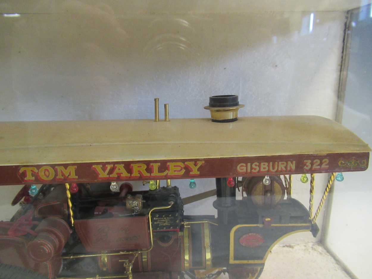 A miniature steam engine in a glazed wooden case and a Hornby model of The Rocket (2) - Image 4 of 8