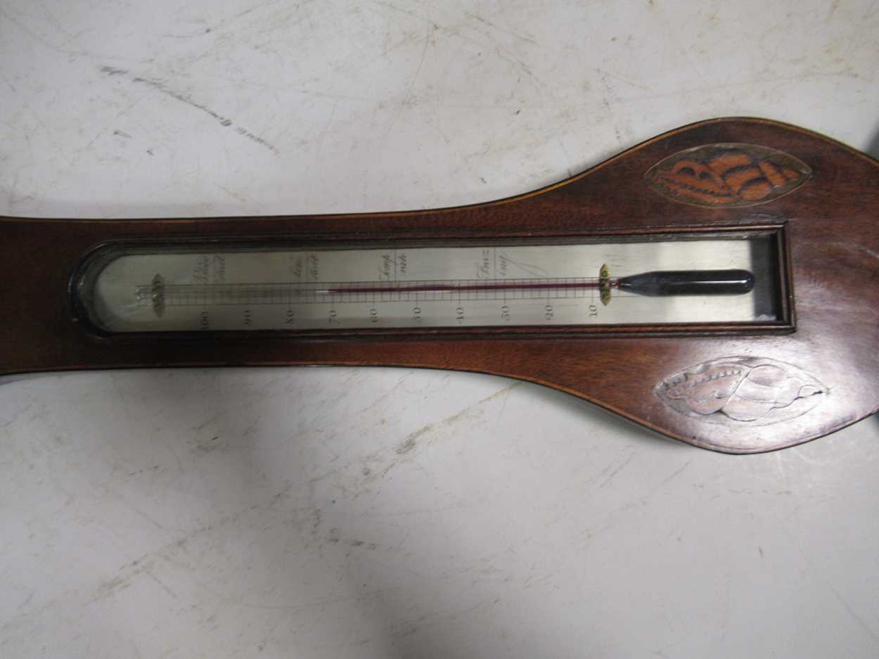 A 19th century wheel barometer 'P Borini A Co', Birmingham - Image 4 of 6