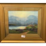 Ernest Hill, A pair of landscape views including Kilchurn Castle, signed Ernest Hill, oil on canvas,