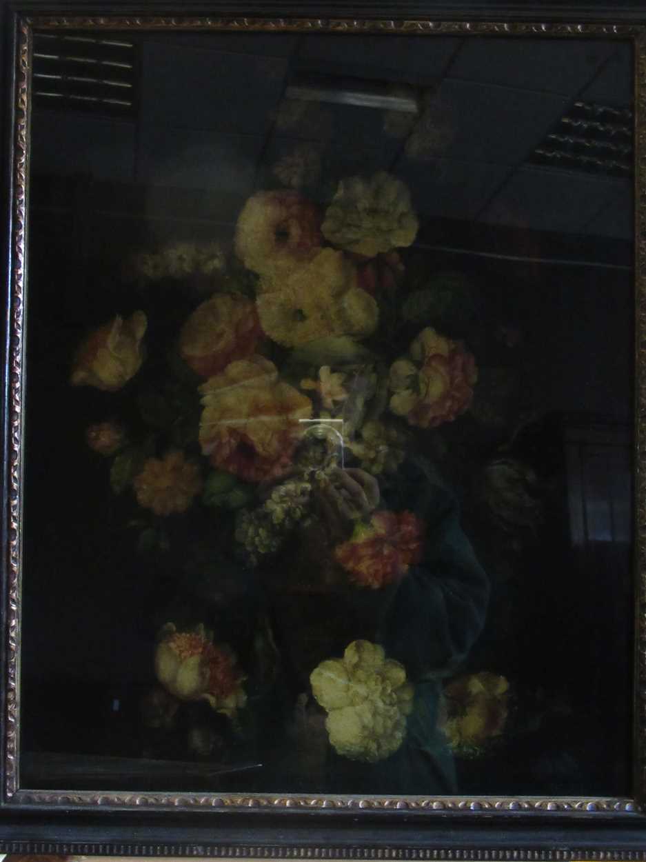 A collection of 18th century hand coloured reversed prints on glass, to include Oliver Cromwell, - Image 7 of 7