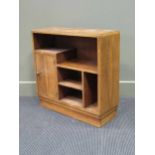 An Art Deco walnut cabinet 65 x 65 x 26cm