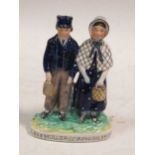 A rare Staffordshire figure 'George Mullers Orphans Bristol', 14cm highCondition report: A small