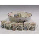 A Gray's Pottery Tom and Jerry punch set