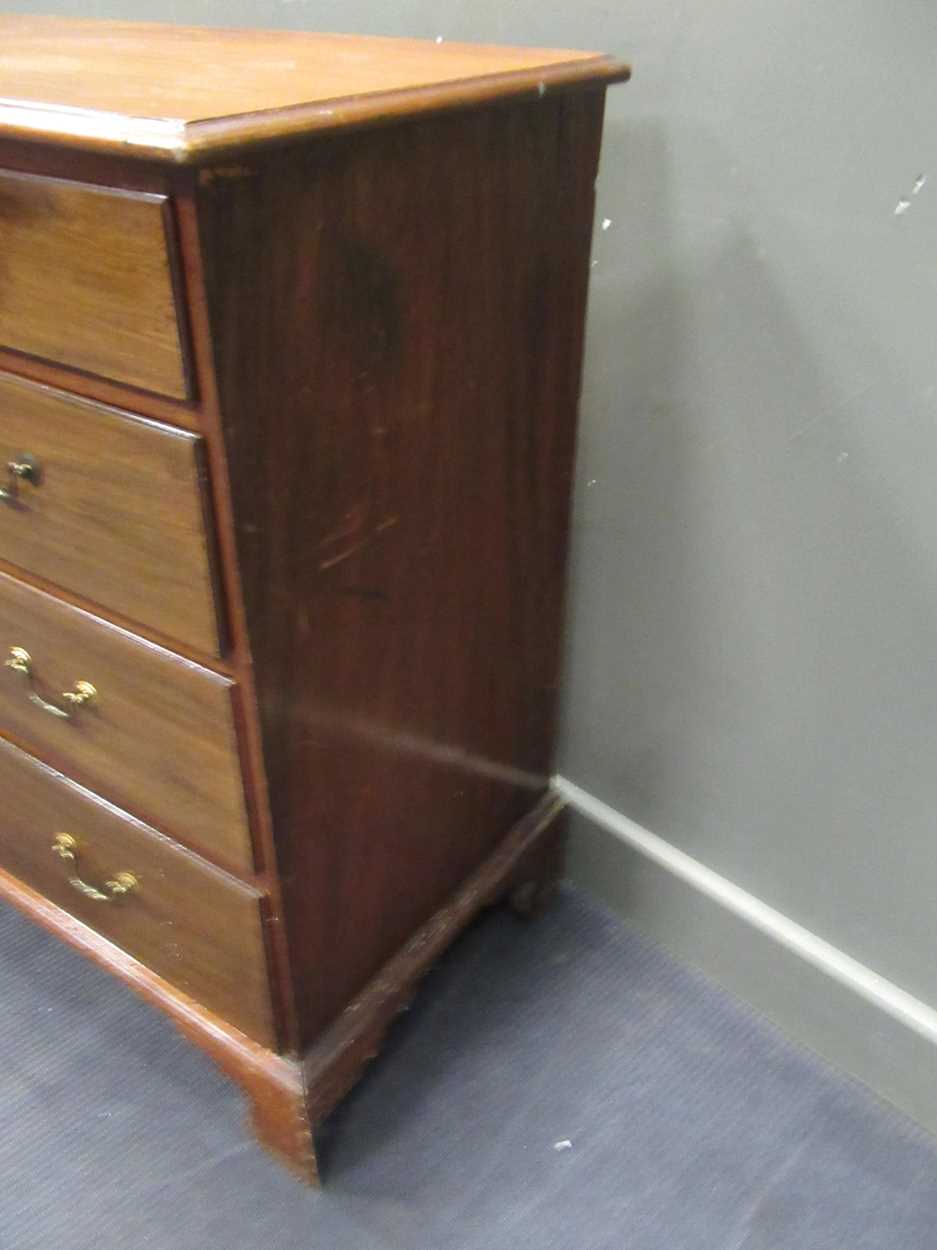 A 19th century mahogany chest of drawers, 102 x 103 x 51cm - Image 6 of 6