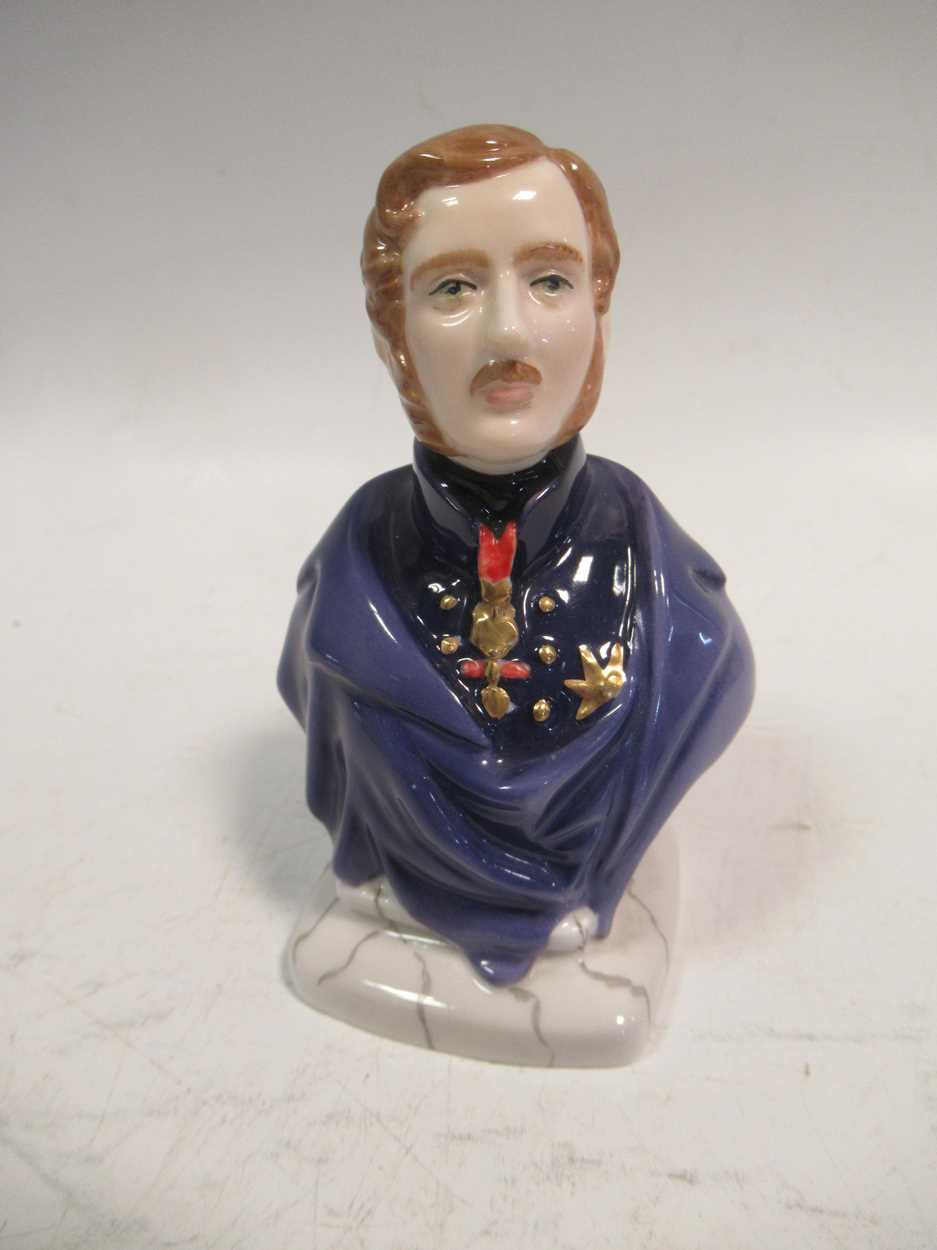 A collection of six Royal Worcester candle snuffers including both the young and the old Queen - Image 3 of 11