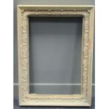 A late 19th century gilt picture frame by May of London, 103 x 76cm sight size 82 x 55in