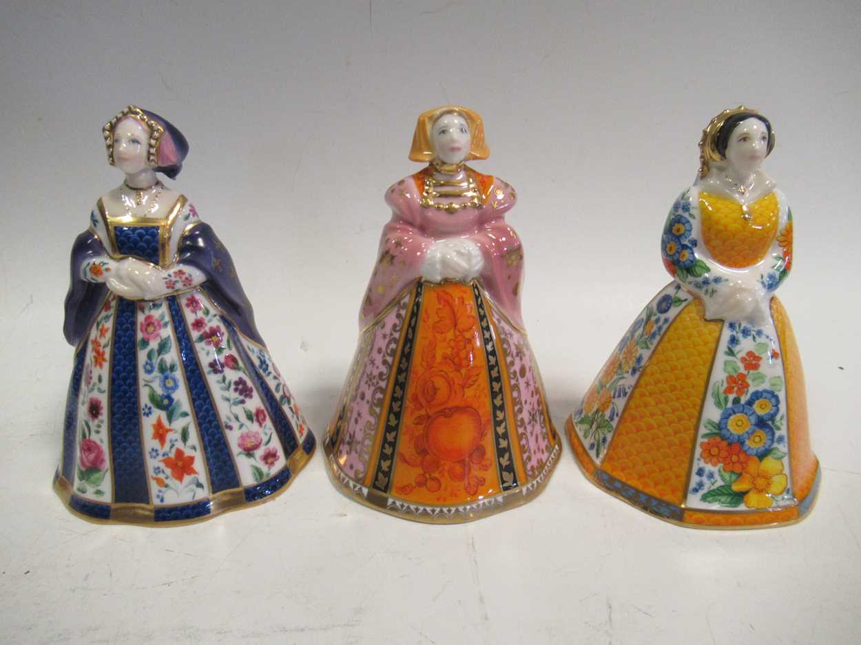 Royal Worcester Candle Snuffers - Henry VIII and his six wives, all boxed - Image 3 of 5
