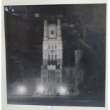 Ely Cathedral Fllodlit by "Calor Gas", large photograph by Brian Lane, 59 x 59cm; together with