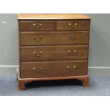 A 19th century mahogany chest of drawers, 102 x 103 x 51cm