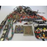 A large collection of tribal jewellery and accessories