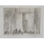 William Walcot (Scottish-Russian, 1874-1943), Kom Ombo, Egypt, signed in pencil lower right, etching
