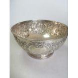 A silver punch bowl, 38.4oztProvenance:Property from a Suffolk country houseCondition report: See