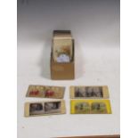 An interesting collection of approximately 86 stereoscopic cards