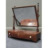 A 19th century mahogany dressing table mirror with three drawers 57cm wideProvenance:Property from a