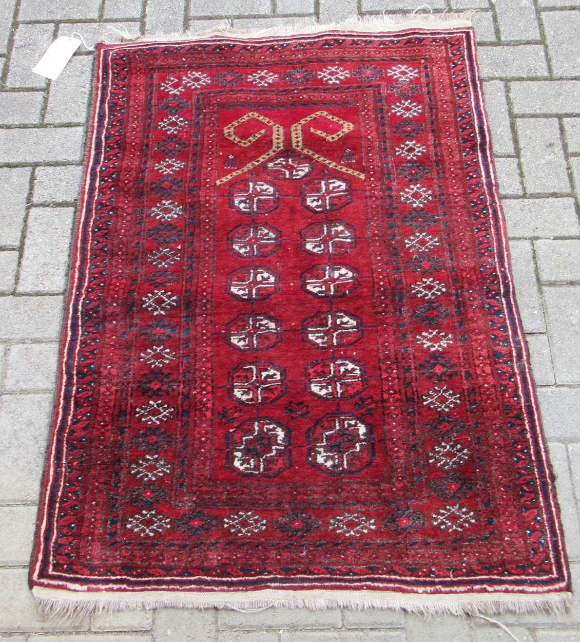 An early 20th century Beluchi prayer rug