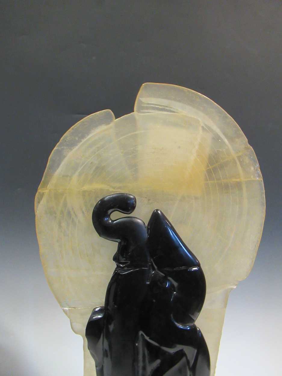 Charles Bray (1922-2012), a studio glass sculpture 72cm high, signey "BRAY" to base (repaired) - Image 3 of 6