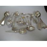 A collection of assorted silver flatware, 33.7ozt