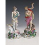 A pair of Sampson porcelain figures tallest 33.5cm high (2)