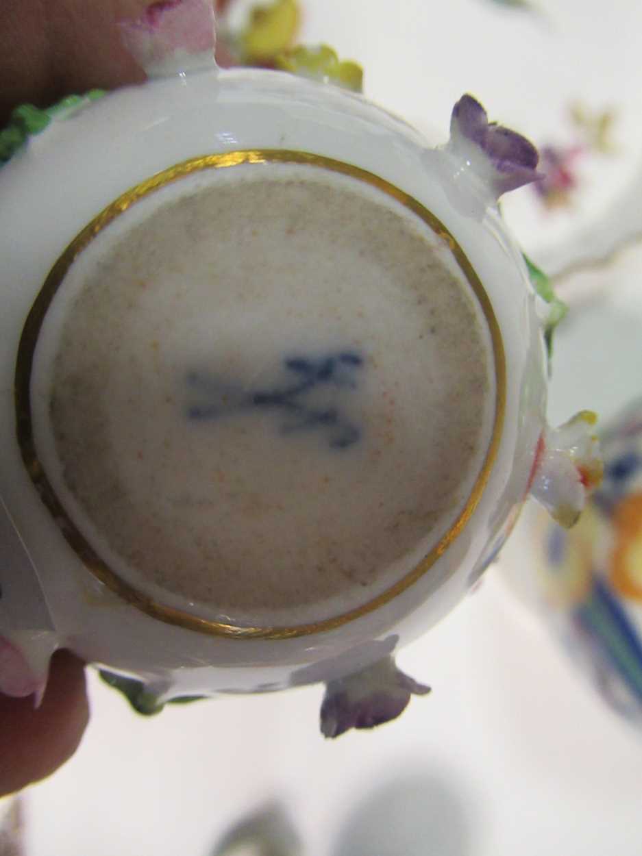 A miniature Meissen vase, a small Moorcroft Orchid pattern vase, a miniature Crown Derby Imari - Image 2 of 10