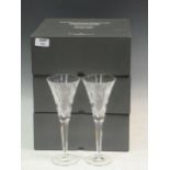 Three boxed pairs of Waterford crystal Millennium collection champagne flutesCondition report: