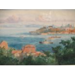 Maurice Lotherington Rowntree (1882-1944) Constantinople and the Bosphorus, watercolour signed and