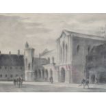 Edward Ardizzone, signed lithograps of Downside Abbey, no.24/100, 38.5 x 53 cm, 38 x 54.5 cm (2)