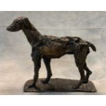 Bronze greyhound, 21.5 x 27 x 5cm