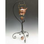 After Christopher Dresser, a copper kettle on stand