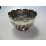 A silver pedestal rose bowl, 11.1ozt