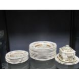 A Copeland Spode dinner service to include 10 plates 11 side plates, seven dessert plates, 12 soup