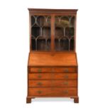 A George III mahogany bureau,