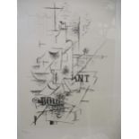 Two modern prints, to include: After Georges Braque, La Bouteille, numbered 249/300, lithograph,