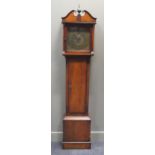 An early 19th century oak and mahogany crossbanded longcase clock, 197 cm Provenance:Landwade