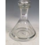 Swedish decanter and stopper 22.5cm high