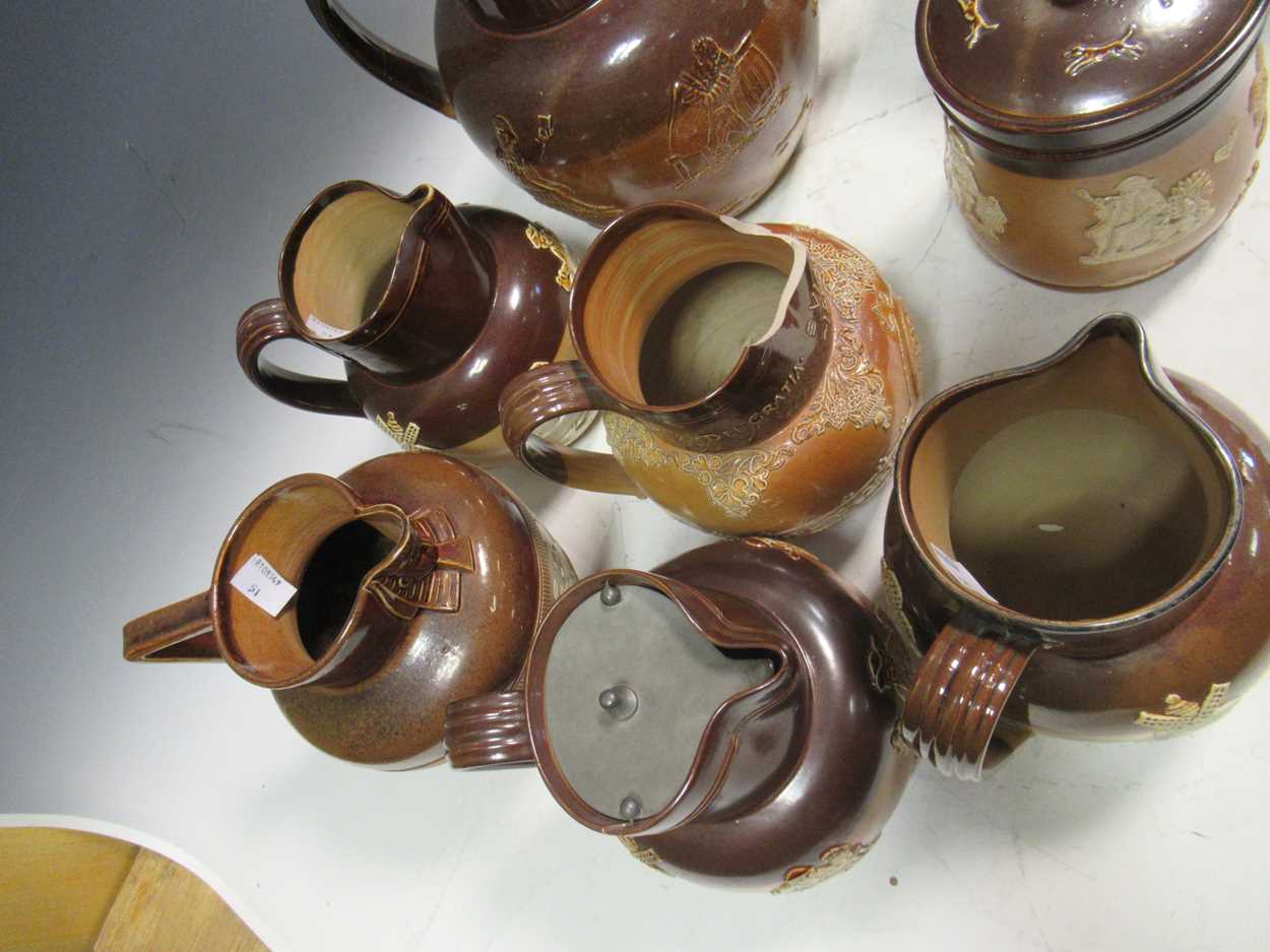 A good collection of Doulton saltglazed stoneware jugs (qty) - Image 8 of 10