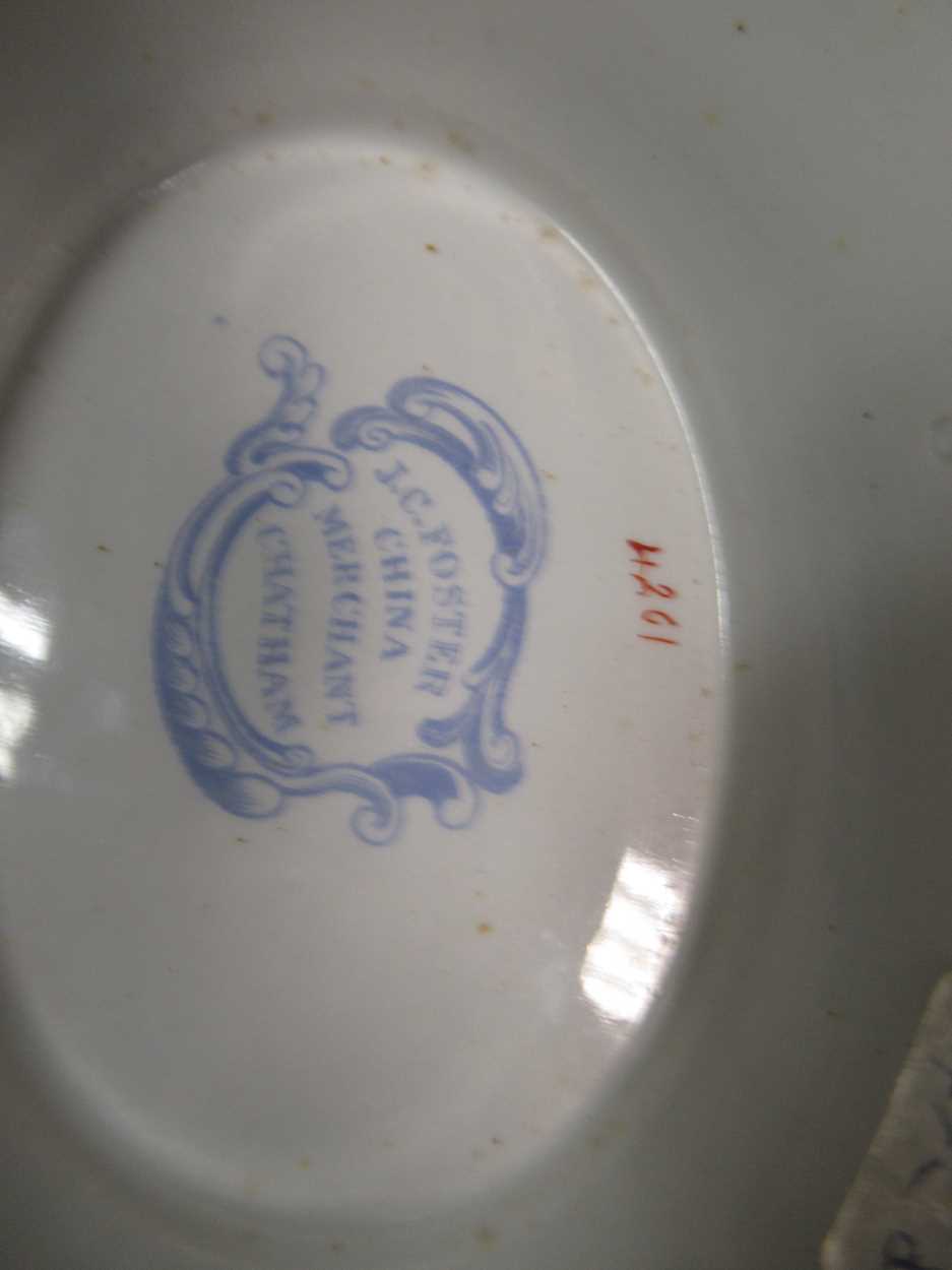 A 19th century two-handled commemorative pottery comport, the centre printed 'First June 1794 HOWE' - Image 3 of 7