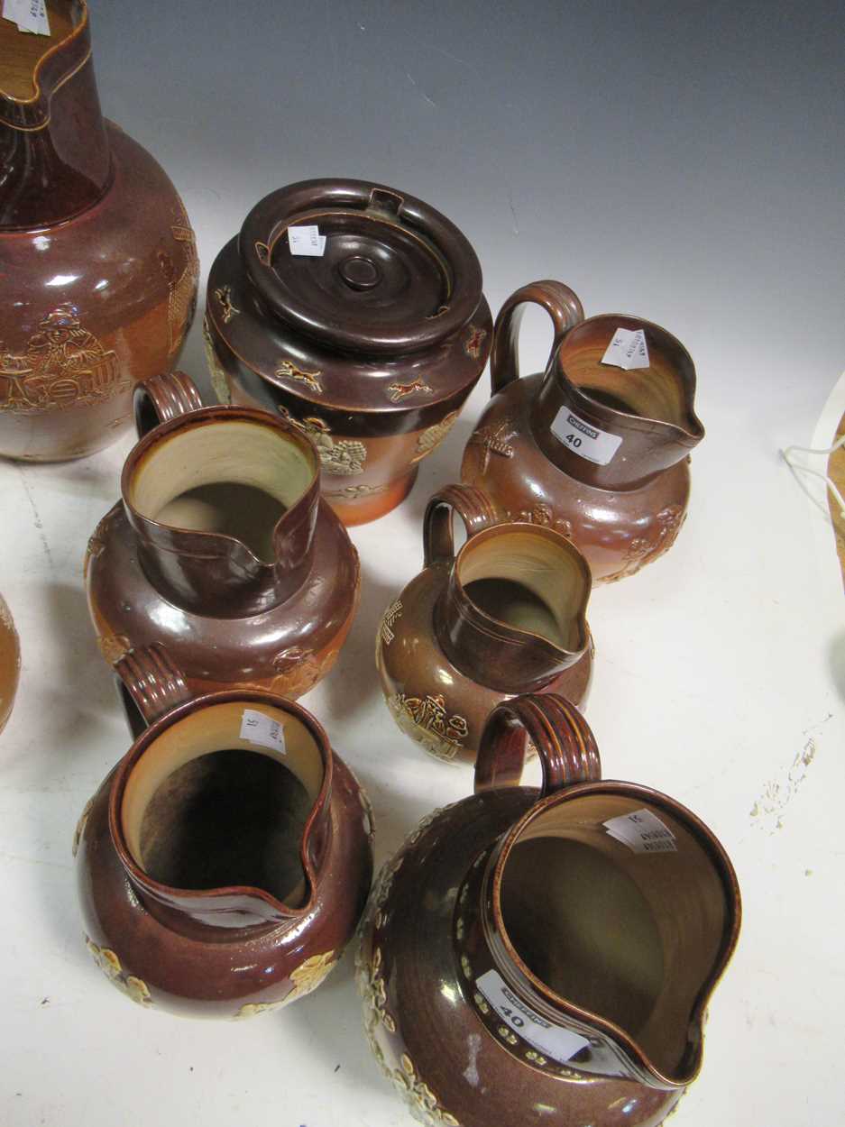 A good collection of Doulton saltglazed stoneware jugs (qty) - Image 9 of 10