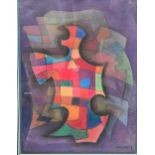 Trevor Thomas (1907-1993) Abstract form, 1957, mixed media, signed lower right 'Trevor '57', 36 x