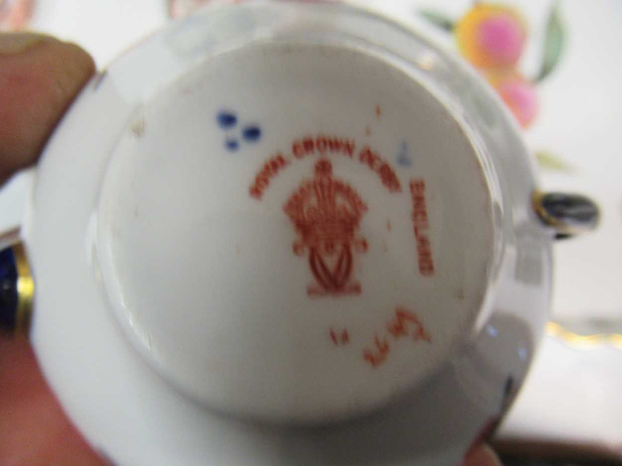 A miniature Meissen vase, a small Moorcroft Orchid pattern vase, a miniature Crown Derby Imari - Image 4 of 10