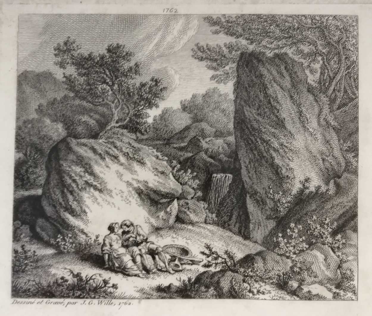 A collection of eight figural etchings; to include: Wenzel Hollar (1607-1677), three etchings - Image 2 of 8