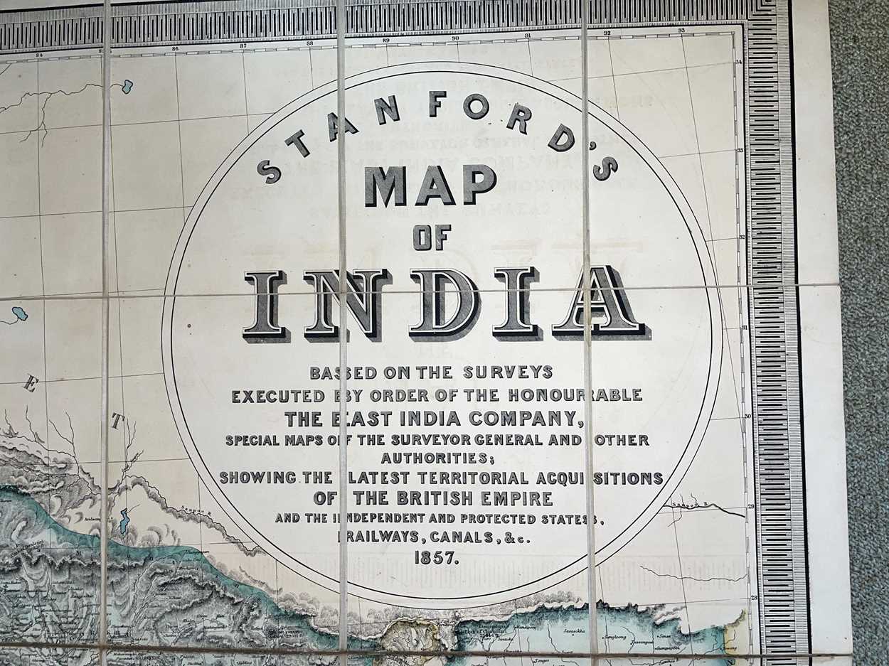 INDIA. STANFORD (Edward) Stanford's Map of India, based on the surveys executed by order of the - Image 5 of 5