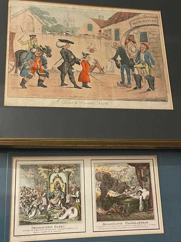 Satirical prints, French subjects. After James Gillray, The National Assembly Petrified; The