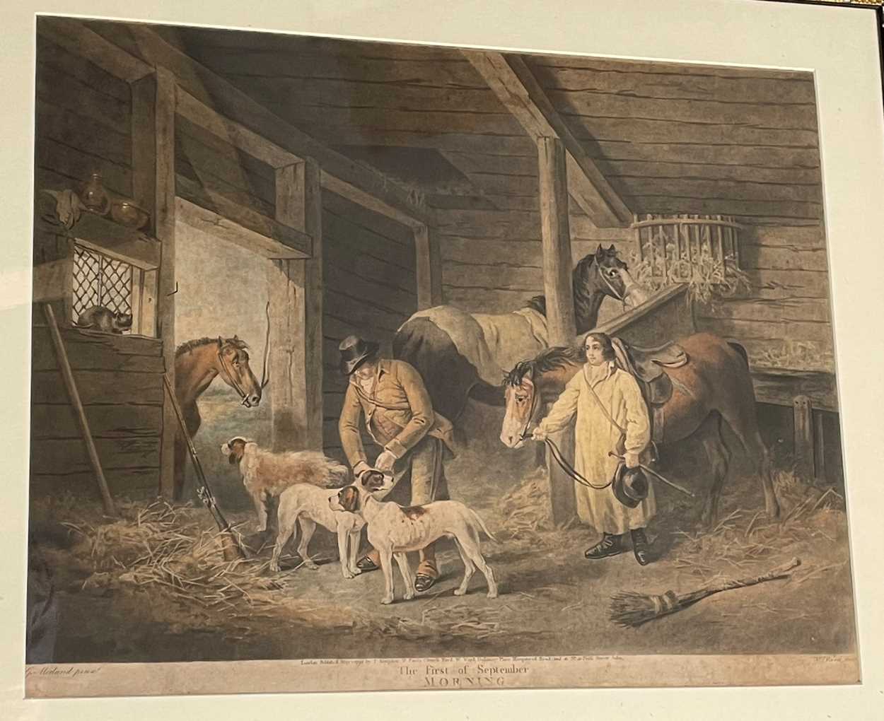 Four coloured mezzotints. W Ward after J Ward, Compassionate Children, publ. 1793, 48 x 61cm; W Ward - Image 3 of 4