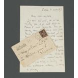 ZOLA (Emile) Autograph letter signed 'Emile Zola', 3pp., 8vo, Paris, 3rd March 1887, to his friend