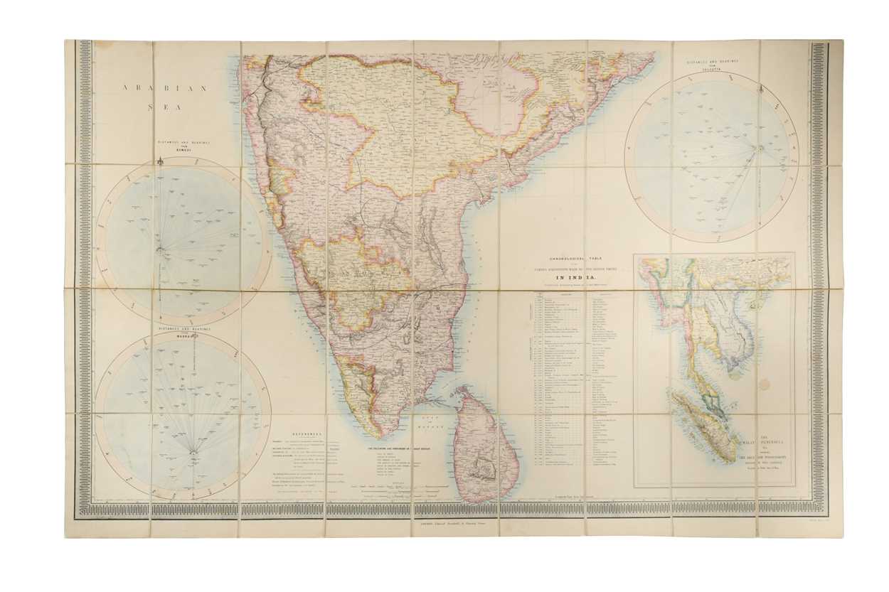 INDIA. STANFORD (Edward) Stanford's Map of India, based on the surveys executed by order of the - Image 3 of 5