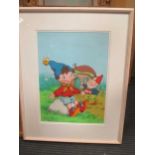 Five original 'Noddy' coloured illustrations, ex Sotheby's Sale 29 October 1997, all in modern