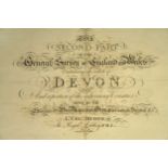 Devon. MUDGE (Lt. Col. William) The Second Part of the General Survey of England and Wales