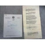 ORCZY (Baroness Emmuska) Typed document signed, 3pp., 4to, dated 8th October 1935, being a