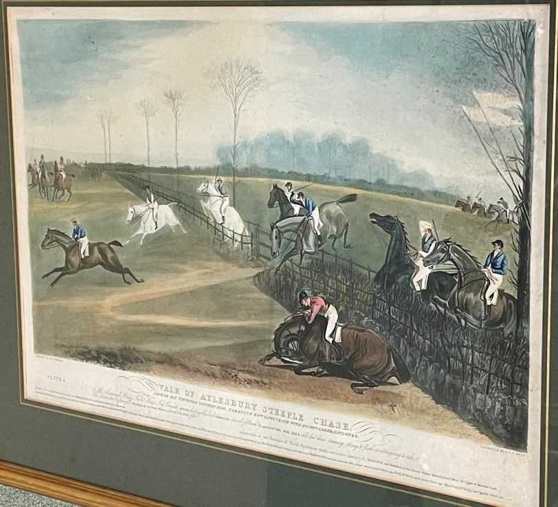 Charles Hunt after Francis Calcraft Turner (1795-1865), Vale of Aylesbury Steeplechase, 1836, plates - Image 4 of 4